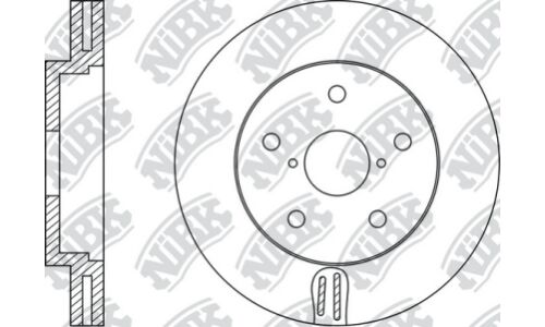 Тормозной диск NiBk, арт. RN1384