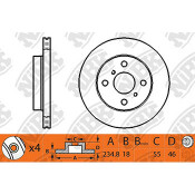 Тормозной диск NiBk, арт. RN1253 Тормозной диск NiBk, арт. RN1253