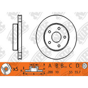 Тормозной диск NiBk, арт. RN1254 Тормозной диск NiBk, арт. RN1254
