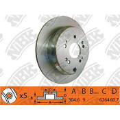 Тормозной диск NiBk, арт. RN1259 Тормозной диск NiBk, арт. RN1259