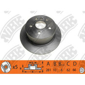 Тормозной диск NiBk, арт. RN1432 Тормозной диск NiBk, арт. RN1432