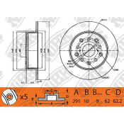 Тормозной диск NiBk, арт. RN1485