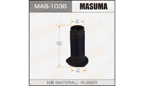 Пыльник амортизатора Masuma, арт. MAB-1036
