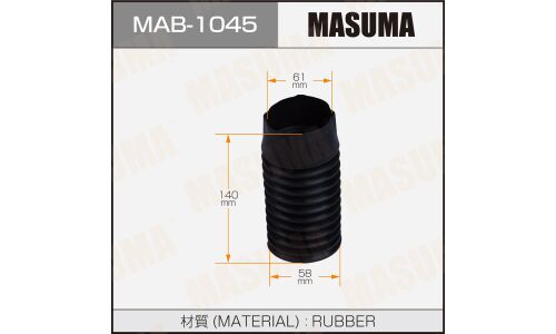 Пыльник амортизатора Masuma, арт. MAB-1045