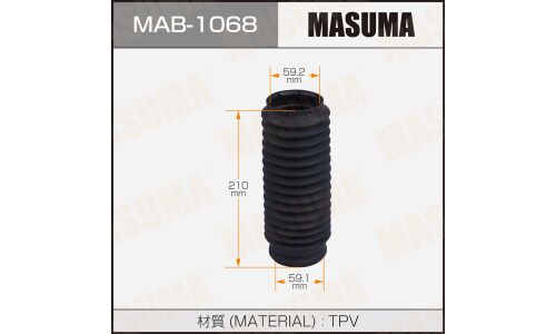 Пыльник амортизатора Masuma, арт. MAB-1068