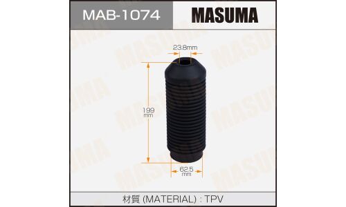 Пыльник амортизатора Masuma, арт. MAB-1074