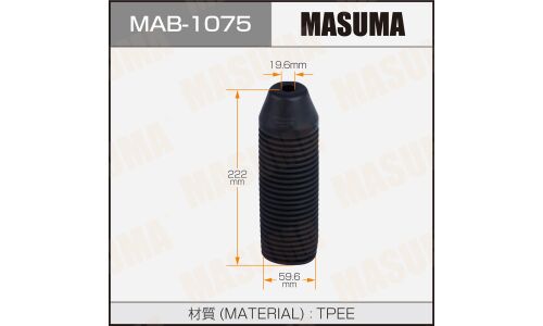 Пыльник амортизатора Masuma, арт. MAB-1075