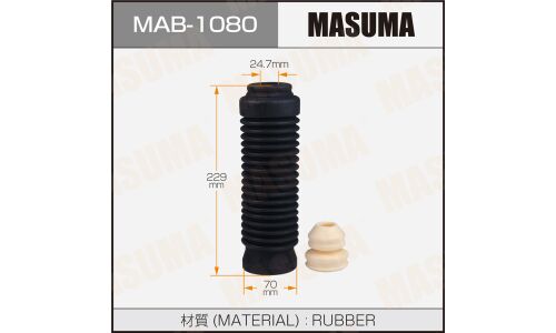 Пыльник амортизатора Masuma, арт. MAB-1080