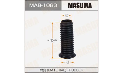 Пыльник амортизатора Masuma, арт. MAB-1083