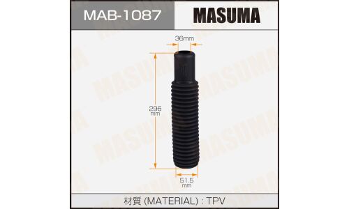 Пыльник амортизатора Masuma, арт. MAB-1087