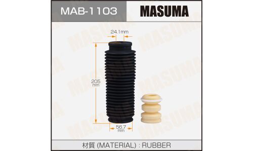 Защитный комплект амортизатора Masuma, передний, 1 пыльник + 1 отбойник, арт. MAB-1103