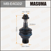 Опора шаровая Masuma, передняя, нижняя, для BMW 5-Series (F10 / F11), арт. MB-E4022