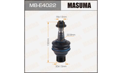 Опора шаровая Masuma, передняя, нижняя, для BMW 5-Series (F10 / F11), арт. MB-E4022