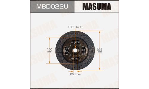 Диск сцепления Masuma, арт. MBD022U