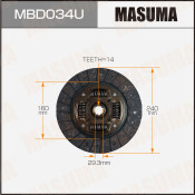 Диск сцепления Masuma (240х160х14х29.3мм), арт. MBD034U