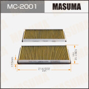 Фильтр салонный Masuma AC-1878, арт. MC-2001
