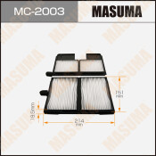 Фильтр салонный Masuma AC-1880, арт. MC-2003