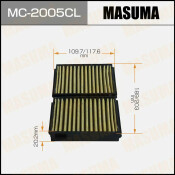 Фильтр салонный Masuma AC-1882 угольный, арт. MC-2005CL Фильтр салонный Masuma AC-1882 угольный, арт. MC-2005CL