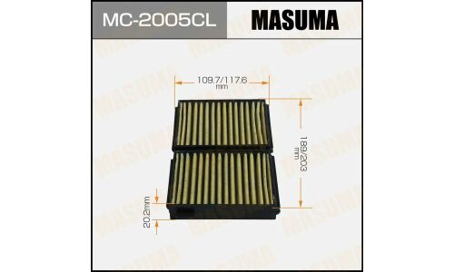 Фильтр салонный Masuma AC-1882 угольный, арт. MC-2005CL