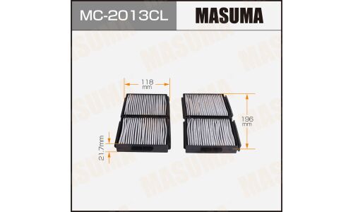 Фильтр салонный Masuma угольный, арт. MC-2013CL