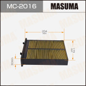Фильтр салонный Masuma, арт. MC-2016