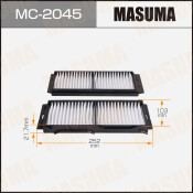 Фильтр салонный Masuma, арт. MC-2045 Фильтр салонный Masuma, арт. MC-2045