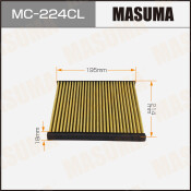Фильтр салонный Masuma AC-101E угольный, арт. MC-224CL