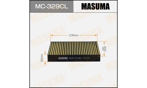 Фильтр салонный Masuma AC-206E угольный, арт. MC-329CL