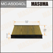 Фильтр салонный Masuma угольный, арт. MC-A5004CL