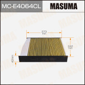Фильтр салонный Masuma AC-0117C угольный, арт. MC-E4064CL Фильтр салонный Masuma AC-0117C угольный, арт. MC-E4064CL