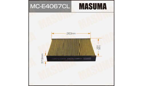 Фильтр салонный Masuma угольный, арт. MC-E4067CL