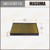 Фильтр салонный Masuma, арт. MC-K3015 Фильтр салонный Masuma, арт. MC-K3015