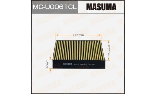 Фильтр салонный Masuma, угольный, арт. MC-U0061CL