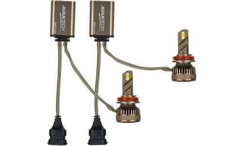 Лампа светодиодная Avantech LED Bulbs H11, H16 (PGJ19-1, PGJ19-3, T11), 12/24В, 45Вт, 3000К, комплект 2 шт, CANbus, арт. ALB1145SY