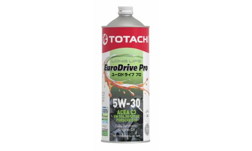 Масло моторное Totachi EuroDrive Pro Long Life 5w30, синтетическое, API SN, ACEA C3, универсальное, 1л, арт. E7801