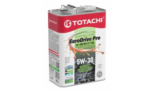 Масло моторное Totachi EuroDrive Pro Long Life 5w30, синтетическое, API SN, ACEA C3, универсальное, 4л, арт. E7804
