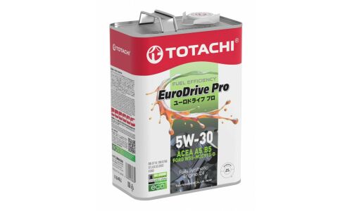 Масло моторное Totachi EuroDrive Pro FE 5w30, синтетическое, API SL, ACEA A5/B5, универсальное, 4л, арт. E7904