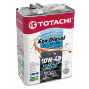 Масло моторное Totachi Eco Diesel Advanced 10w40, полусинтетическое, API CK-4/SN, ACEA E9, универсальное, 4л, арт. E1304