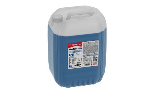 Антифриз Totachi Niro Coolant Blue, G11, синий, -40°C, 20кг, арт. 46320