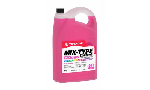 Антифриз Totachi MIX-Type Coolant Pink, Psi-OAT, G12evo, розовый, -40°C, 5кг, арт. 46805