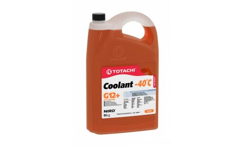 Антифриз Totachi Niro Coolant Orange, G12+, оранжевый, -40°C, 5кг, арт. 47305