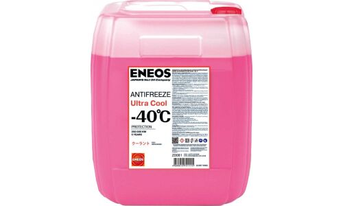 Антифриз Eneos Antifreeze Ultra Cool, OAT, G12+, розовый, -40°C, 10кг, арт. Z0081