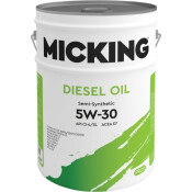 Масло моторное Micking Diesel Oil PRO2 5w30, полусинтетическое, API CI-4/SL, ACEA E7, JASO DH-1, для дизельного двигателя, 20л, арт. M1197