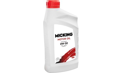 Масло моторное Micking Motor Oil EVO1 0w30, синтетическое, API SP, ACEA C2, JASO DL-2, универсальное, 1л, арт. M2122