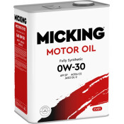 Масло моторное Micking Motor Oil EVO1 0w30, синтетическое, API SP, ACEA C2, JASO DL-2, универсальное, 4л, арт. M2123