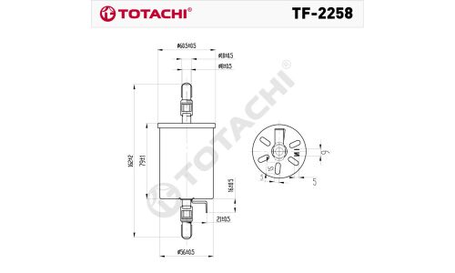 Фильтр топливный Totachi, арт. TF-2258