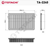 Фильтр воздушный Totachi, арт. TA-2240