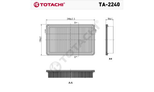 Фильтр воздушный Totachi, арт. TA-2240