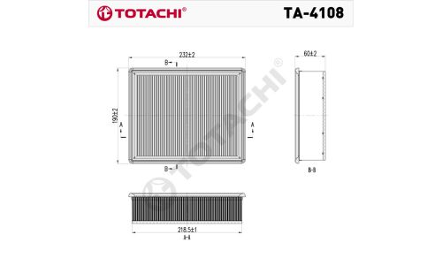 Фильтр воздушный Totachi, арт. TA-4108