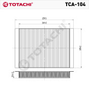 Фильтр салонный Totachi, арт. TCA-104